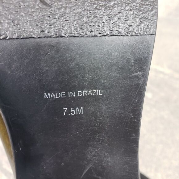 Matisse Mesmerize Chunky Heel Boots Women's 7.5 Black Snake Leather Elastic Gore - Picture 7 of 11